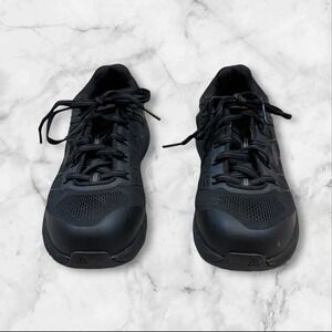 EUC KEEN Utility Women Black Composite Toe Work Shoes Size 8W ASTM F2413 EH